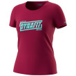 T-shirt femme Dynafit Graphic Co W S/S Tee rouge / bleu beet red/TABLOID