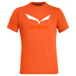 T-shirt homme Salewa Solidlogo Dri-Rel M S/S Tee rouge / orange RedOrangeMelange