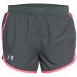 Short femme Under Armour Fly By 2.0 Short girs Pitch Gray / Cerise / Reflective