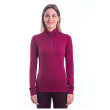 T-shirt fonctionnel femme Sensor Merino Active stoják, zip