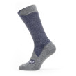 Chaussettes imperméables SealSkinz WP All Weather Mid Length bleu / gris NavyBlue/GrayMarl