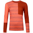 T-shirt fonctionnel femme Ortovox W's 185 Rock'N'Wool Long Sleeve orange Coral