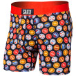 Caleçon Saxx Ultra Super Soft Boxer BF rouge / orange Beers of the world - multi