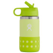 Bouteille enfant Hydro Flask Kids Wide Mouth 12 oz Straw Lid/Boot jaune Honeydew