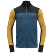 Sweatshirt fonctionnel homme Devold Thermo Wool Jkt Man bleu / jaune Flood/Arrowwood/Ink