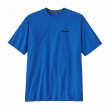 T-shirt homme Patagonia P-6 Logo Responsibili Tee bleue P-6 Outline: Vessel Blue