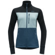 Veste polaire fonctionnelle femme Devold Thermo Wool Jkt Wmn vert / bleu Flood/Cameo/Ink