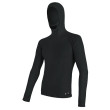 T-shirt fonctionnel homme Sensor Merino DF s kapucí vert Black