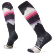 Chaussettes de ski Smartwool W Ski Targeted Cushion Pattern OTC 2023 gris / rose Charcoal