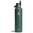 Thermos Hydro Flask Standard Flex Straw Cap 21 OZ vert foncé fir