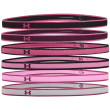 Bandeau Under Armour Mini Headbands noir / rose Black/PolarisPurple/PinkQuartz