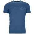 T-shirt homme Ortovox 150 Cool Mountain Ts M bleue mountain blue