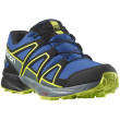 Chaussures enfant Salomon Speedcross Climasalomon™ Waterproof bleu / vert Nautical Blue / Black / Acid Lime