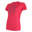 T-shirt femme Sensor Merino Wool PT Šípy rose Magenta