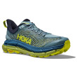 Chaussures de running hommes Hoka Mafate Speed 4 bleue Stone Blue / Dark Citron