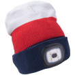 Bonnet avec lumière Extol Light bleu / blanc White/Red/Blue