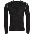 T-shirt fonctionnel homme Zulu Merino 240 Long noir/vert Black/Green