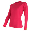 T-shirt fonctionnel femme Sensor Merino Wool Active dl.r. rose Magenta