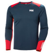 T-shirt fonctionnel homme Helly Hansen Lifa Active Crew bleue / rouge Navy