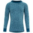 T-shirt fonctionnel enfant Devold Duo Active Merino Shirt Kid bleu clair MOON