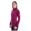 T-shirt fonctionnel femme Sensor Merino Active stoják, zip