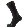 Chaussettes imperméables SealSkinz Trekking Thick Mid vert Black/RacingGreen