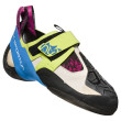 Chausson escalade femme La Sportiva Skwama Women jaune / blanc Apple Green/Cobalt Blue