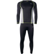 Sous-vêtements thermiques hommes Hi-Tec Kamo set noir / gris Black/FrostGray/LimePunch