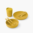 Set de vaisselle Sea to Summit Passage Dinnerware Set 1P 7 Piece jaune Arrowwood Yellow