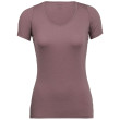 T-shirt femme Icebreaker W Siren SS Sweetheart rose Suede