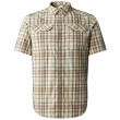 Chemise homme The North Face S/S Pine Knot Shirt brun clair Khaki Stone Plaid