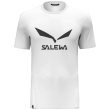 T-shirt homme Salewa Solidlogo Dri-Rel M S/S Tee blanc 0010 - white