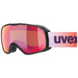 Masques ski Uvex Xcitd CV noir / orange black matt SL/scarlet-green