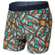 Caleçon Saxx Quest Boxer Brief Fly bleu / orange MultiFishAreFly