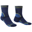 Chaussettes homme Bridgedale Trail Run MW T2 MS 3/4 Crew bleue navy/480