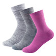 Chaussettes femme Devold Daily medium sock 3PK mix1 AnemoneMix