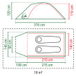 Tente de randonnée Coleman Darwin 2+