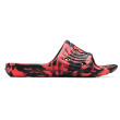 Pantoufles homme Under Armour M Locker Camo noir / rouge Black / Beta / Beta