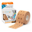 Bande kinésiologie BronVit Sport Kinesio Tape děrovaný beige