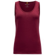 Top femme Devold Eika Woman Singlet rouge foncé Beetroot