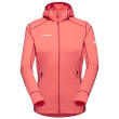 Veste polaire fonctionnelle femme Mammut Taiss Light ML Hooded Jacket Women rose Salmon-terracotta