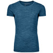 T-shirt fonctionnel femme Ortovox 150 Cool Mountain Ts W bleue petrol blue blend