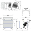 Tente caravane Outwell Newburg 240 Air 2023