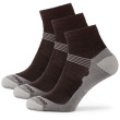 Chaussettes Zulu Merino Lite Women 3 pack gris / brun