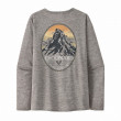 T-shirt femme Patagonia W's L/S Cap Cool Daily Graphic Shirt - Lands