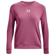 Sweat-shirt femme Under Armour Rival Terry Crew rose Pace Pink/White