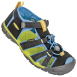 Sandales enfant Keen Seacamp II CNX JR vert Black/BrilliantBlue