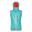 Gilet femme Ortovox Swisswool Piz Boe Vest W bleu clair ice waterfall