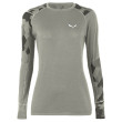 T-shirt femme Salewa Cristallo Warm Amr W L/S Tee. girs 0624 - heather grey