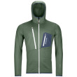 Sweat-shirt homme Ortovox Fleece Grid Hoody M 2023 green GreenForest